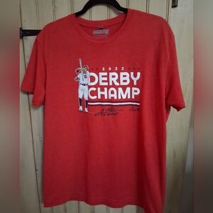 Red Derby Champ Men's T-Shirt, Juan Soto 2022